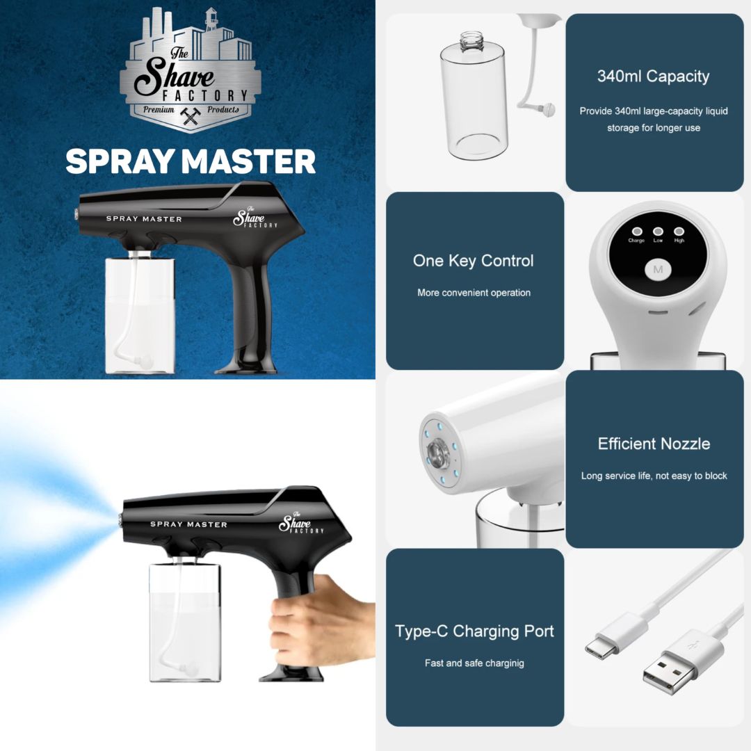 The Shave Factory Spray Master Nano Mist Spray GUn