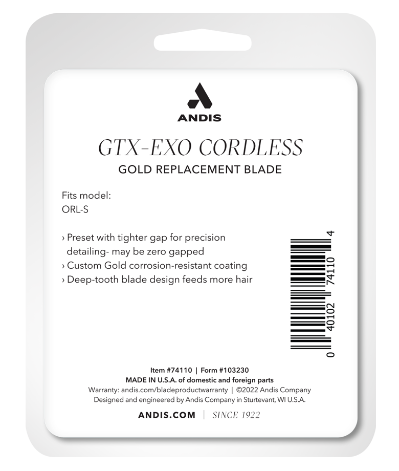 Andis GTX EXO Cordless Gold GTX Z Blade