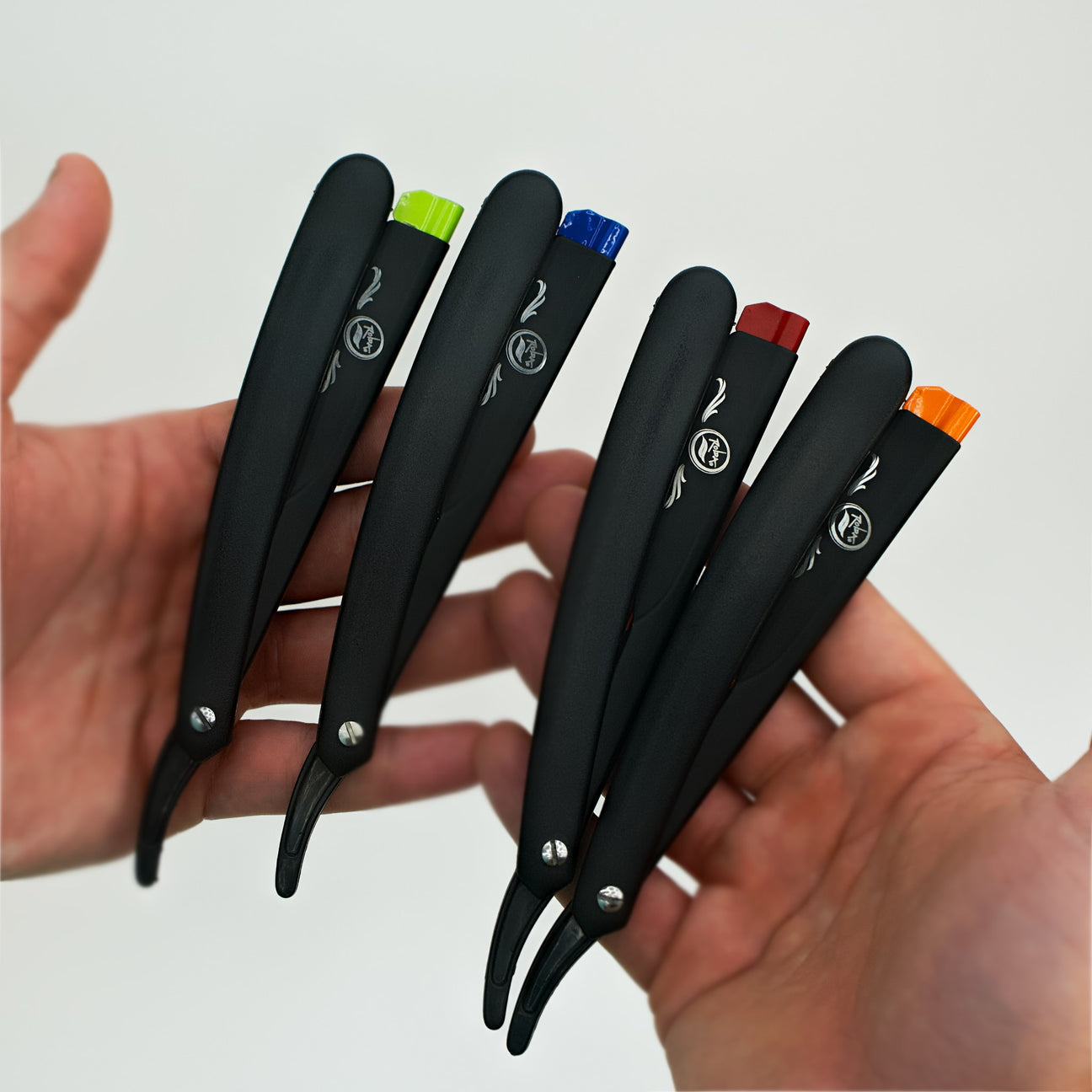 Rolda Classic Matte Black Straight Razor Blade Holder