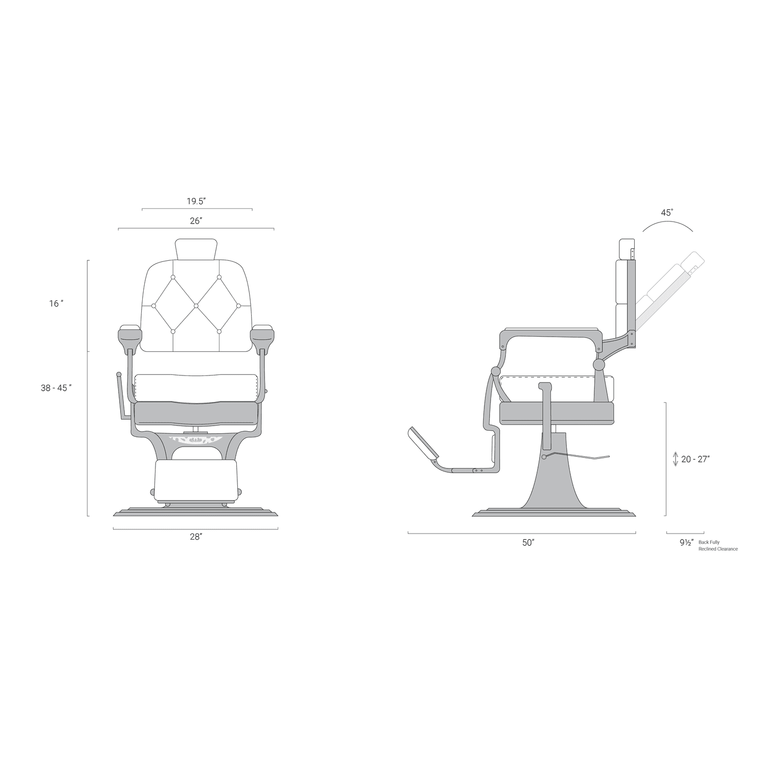 Alden Barber Chair