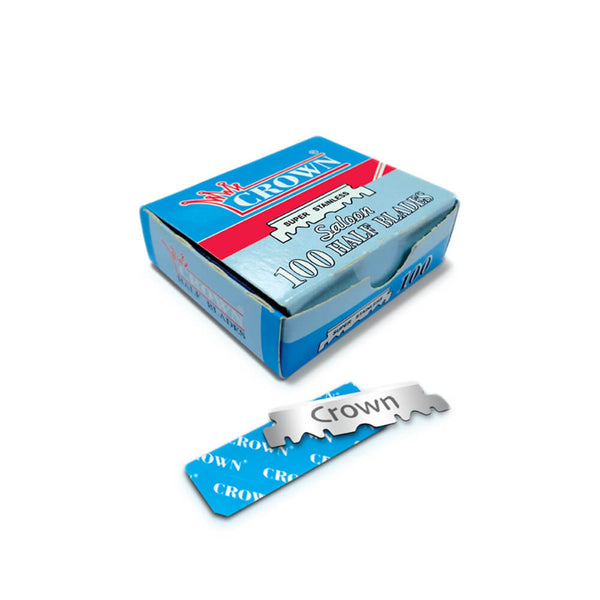 Crown Super Stainless Half Blades for Barber Razors