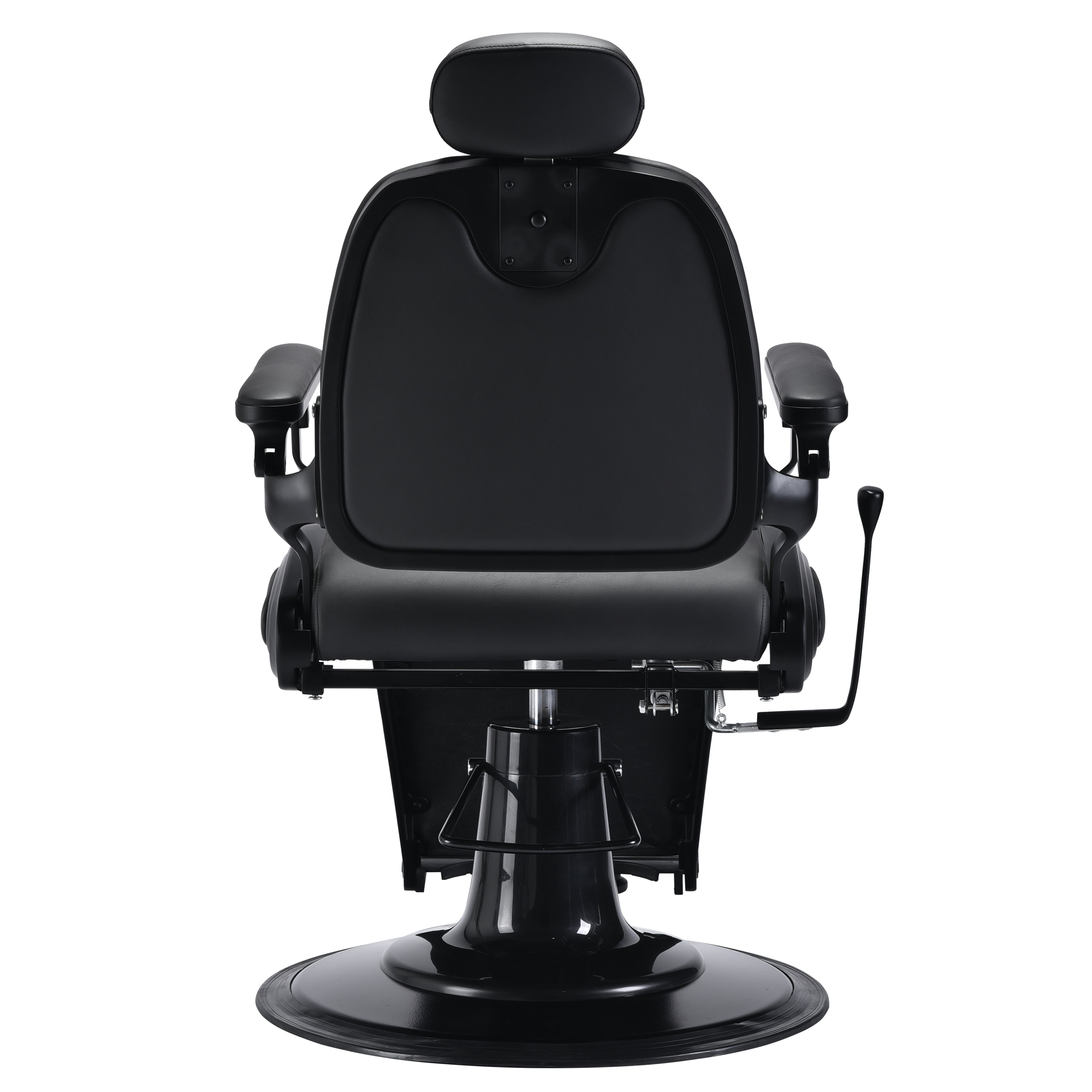 ECLIPSE Matte Black Vintage Style Barber Chair