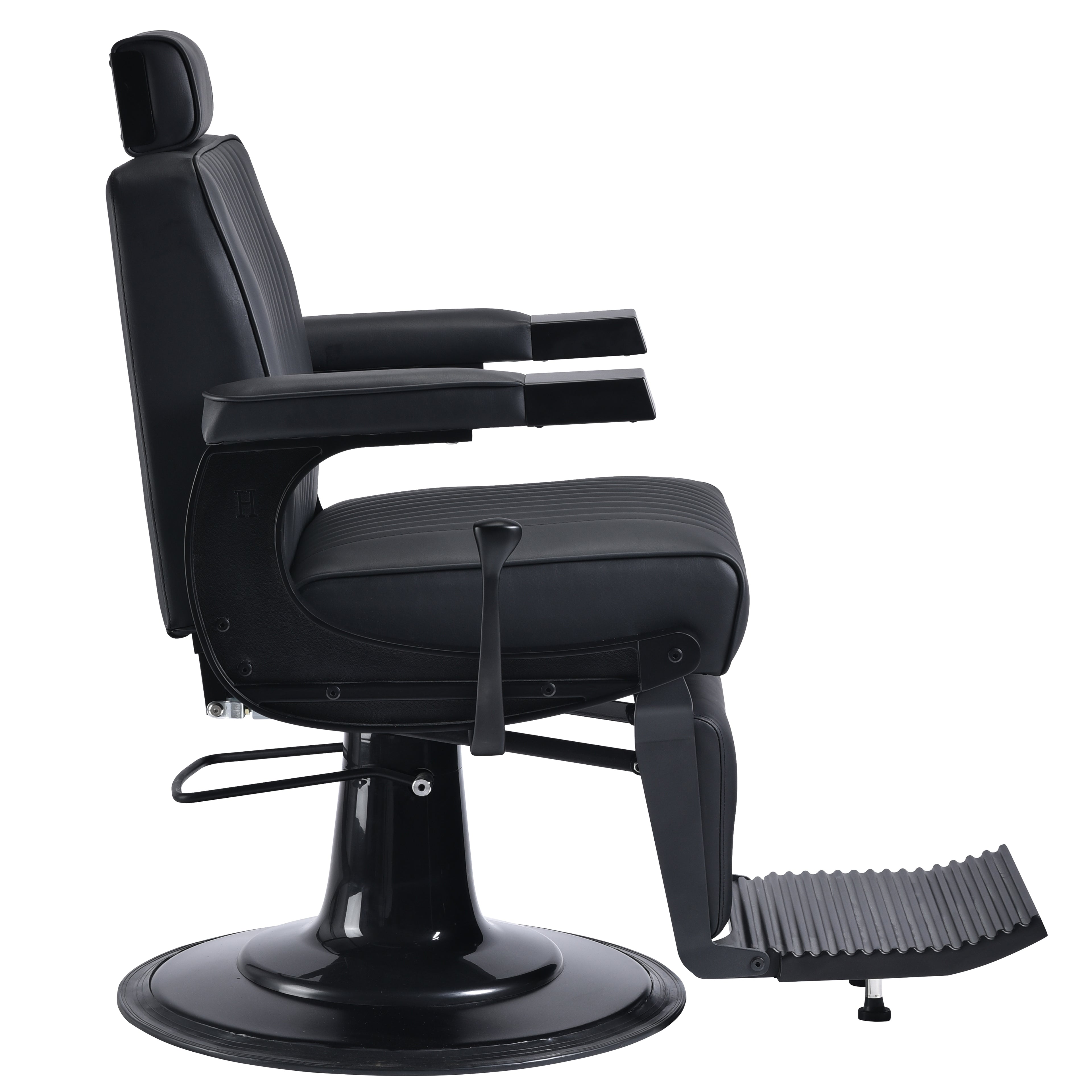 AXIS Matte Black Vintage Style Barber Chair