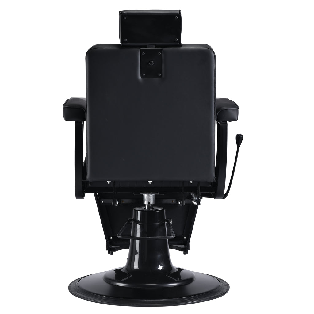 AXIS Matte Black Vintage Style Barber Chair
