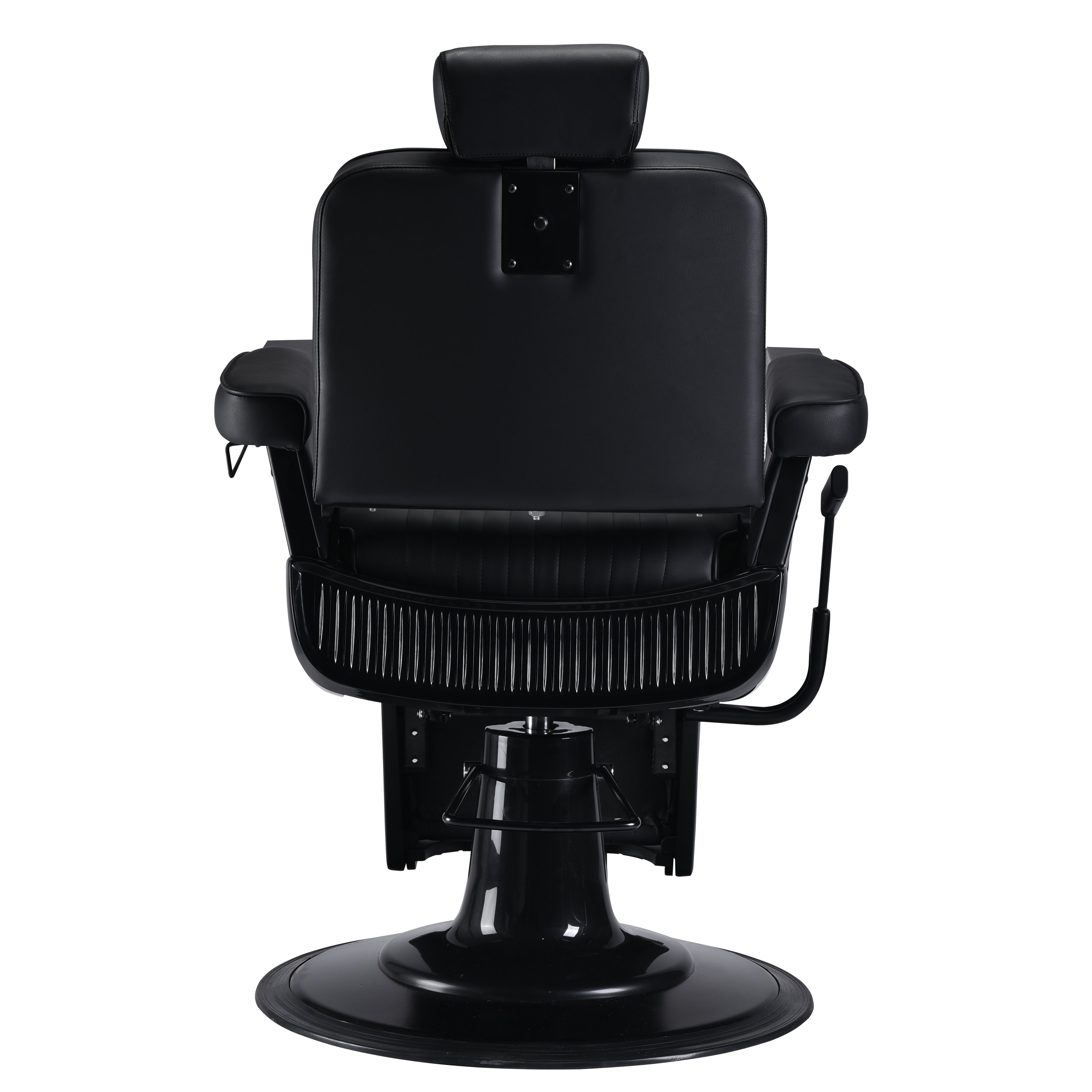 LINCOLN Matte Black Vintage Style Barber Chair