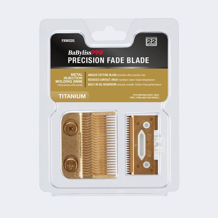BaBylissPRO  Gold Titanium Metal-Injection Molded (MIM) Precision Fade Blade