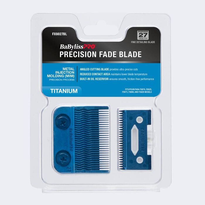BaBylissPRO  Blue Titanium Metal-Injection Molded (MIM) Precision Fade Blade