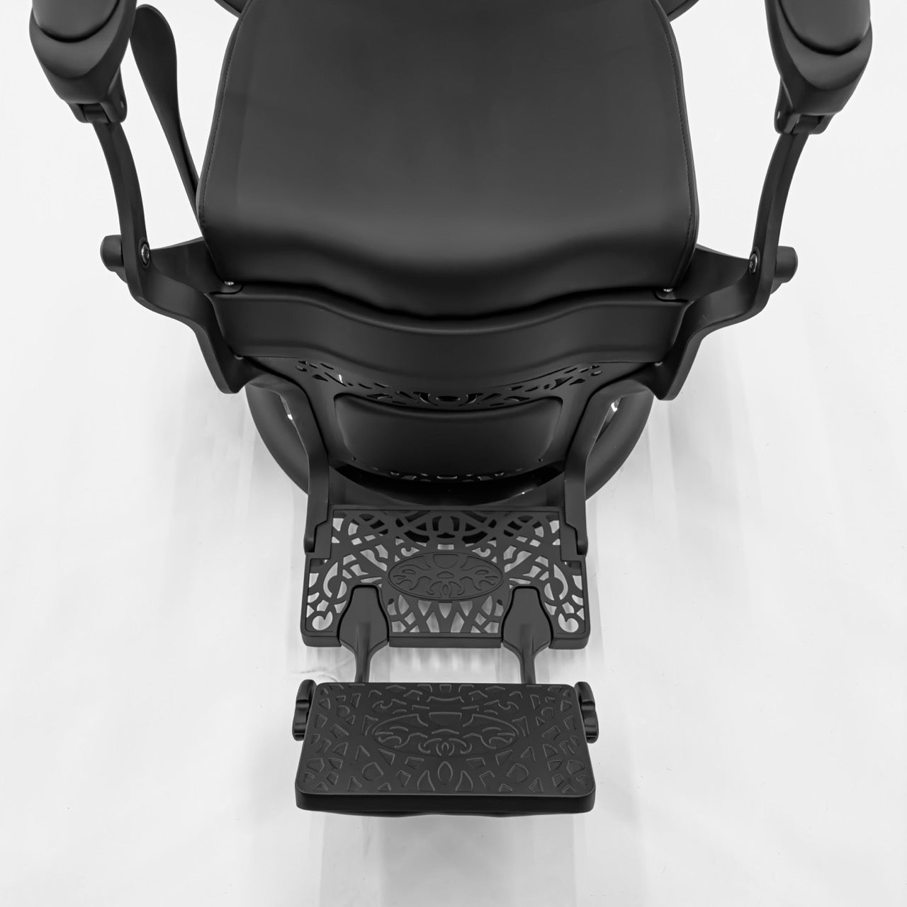 ONYX Vintage Style Barber Chair - Matte Black