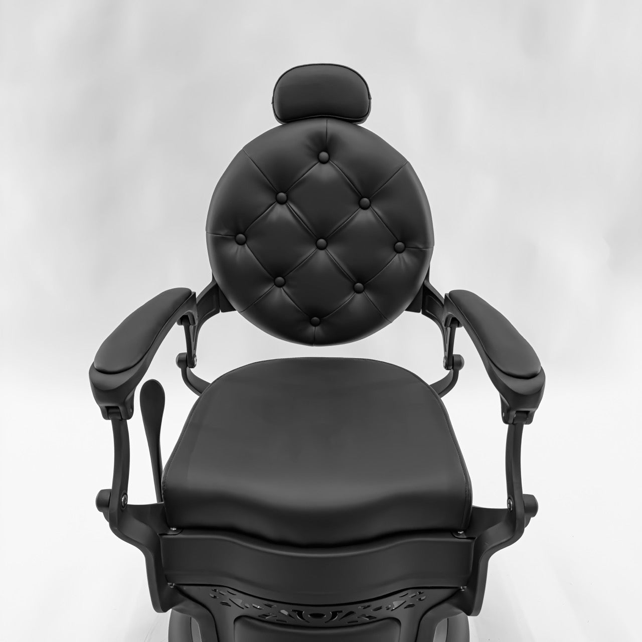 ONYX Vintage Style Barber Chair - Matte Black