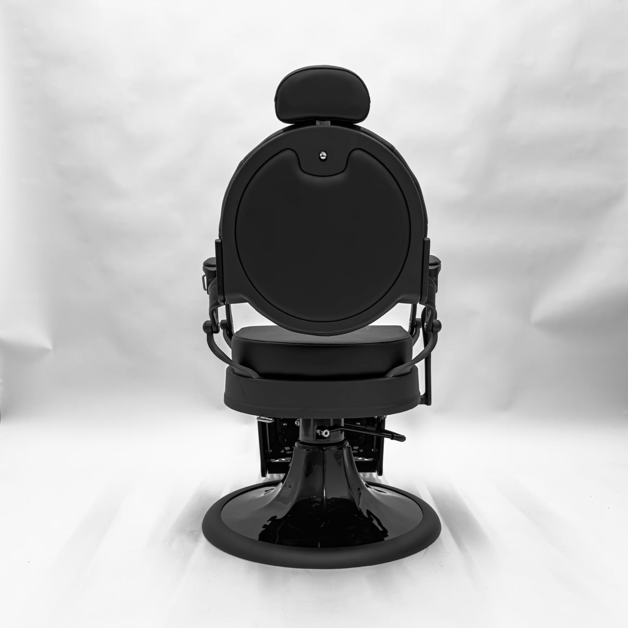 ONYX Vintage Style Barber Chair - Matte Black
