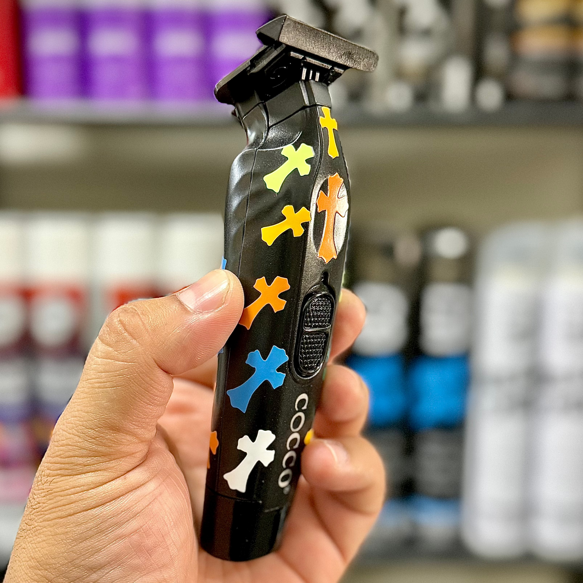 Custom Cocco Veloce Pro Trimmer (Matte Black) - C. Hearts Multi Color