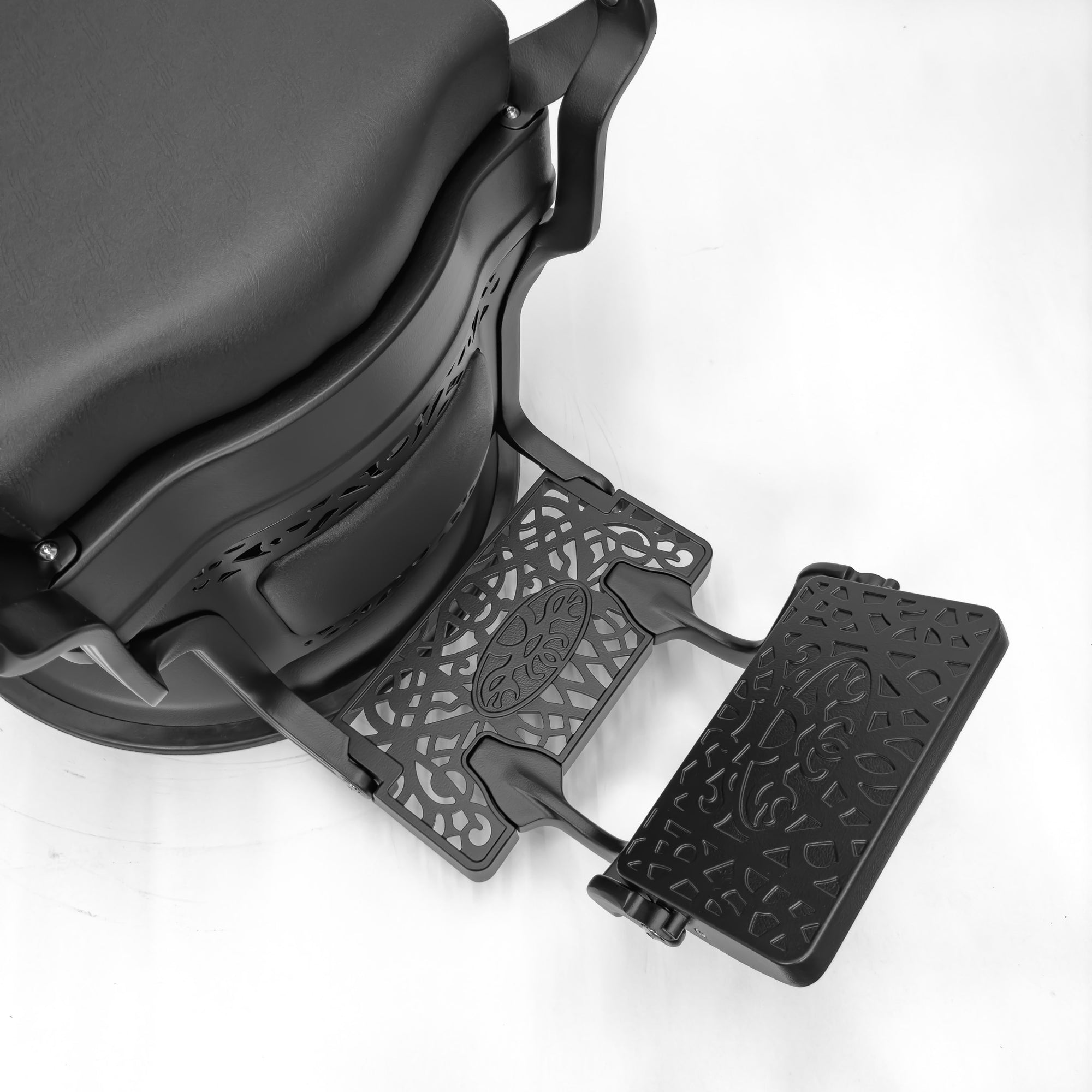 STRATA Vintage Style Barber Chair - Matte Black