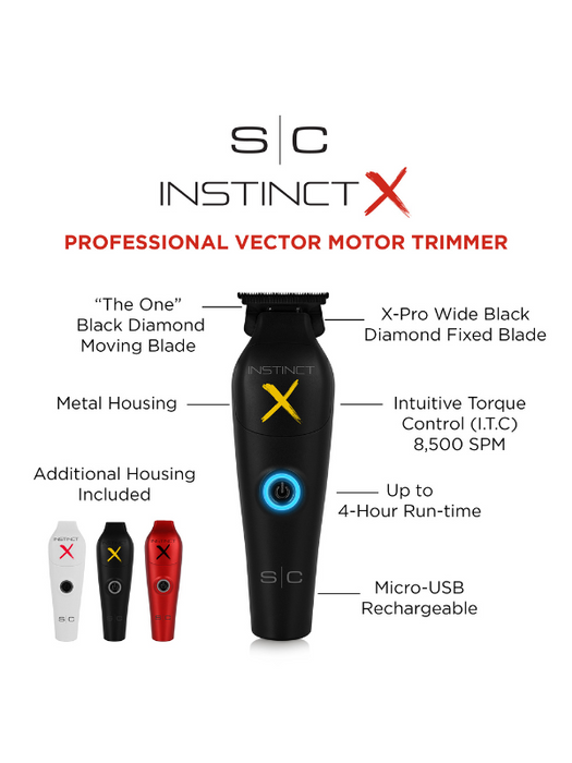 Stylecraft Instinct X Metal Trimmer Cordless Hair Trimmer With IN2 Vector Motor
