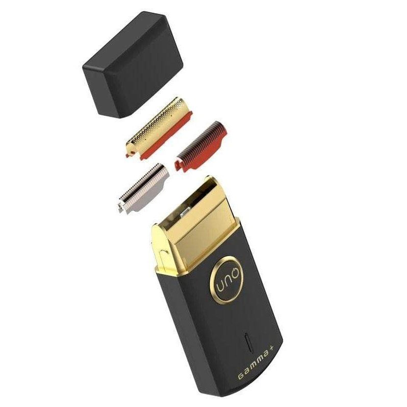 Gamma+ Uno Single Foil Shaver USB Rechargeable Travel Size Black