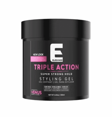 Elegance Triple Action Super Strong Hold Styling Gel Venus 16.9oz