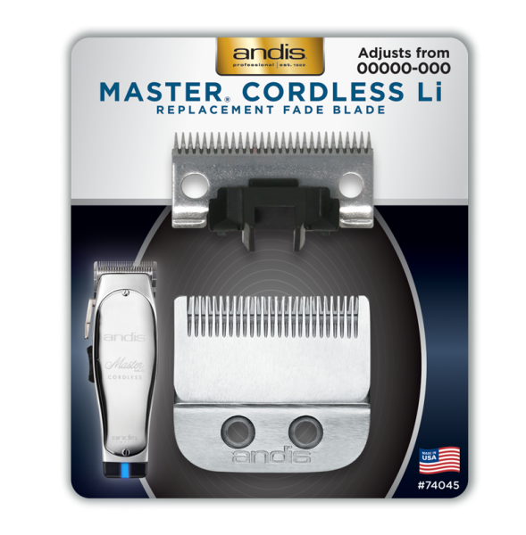 Andis Master Cordless Li Carbon Steel Replacement Fade Blade 00000-000