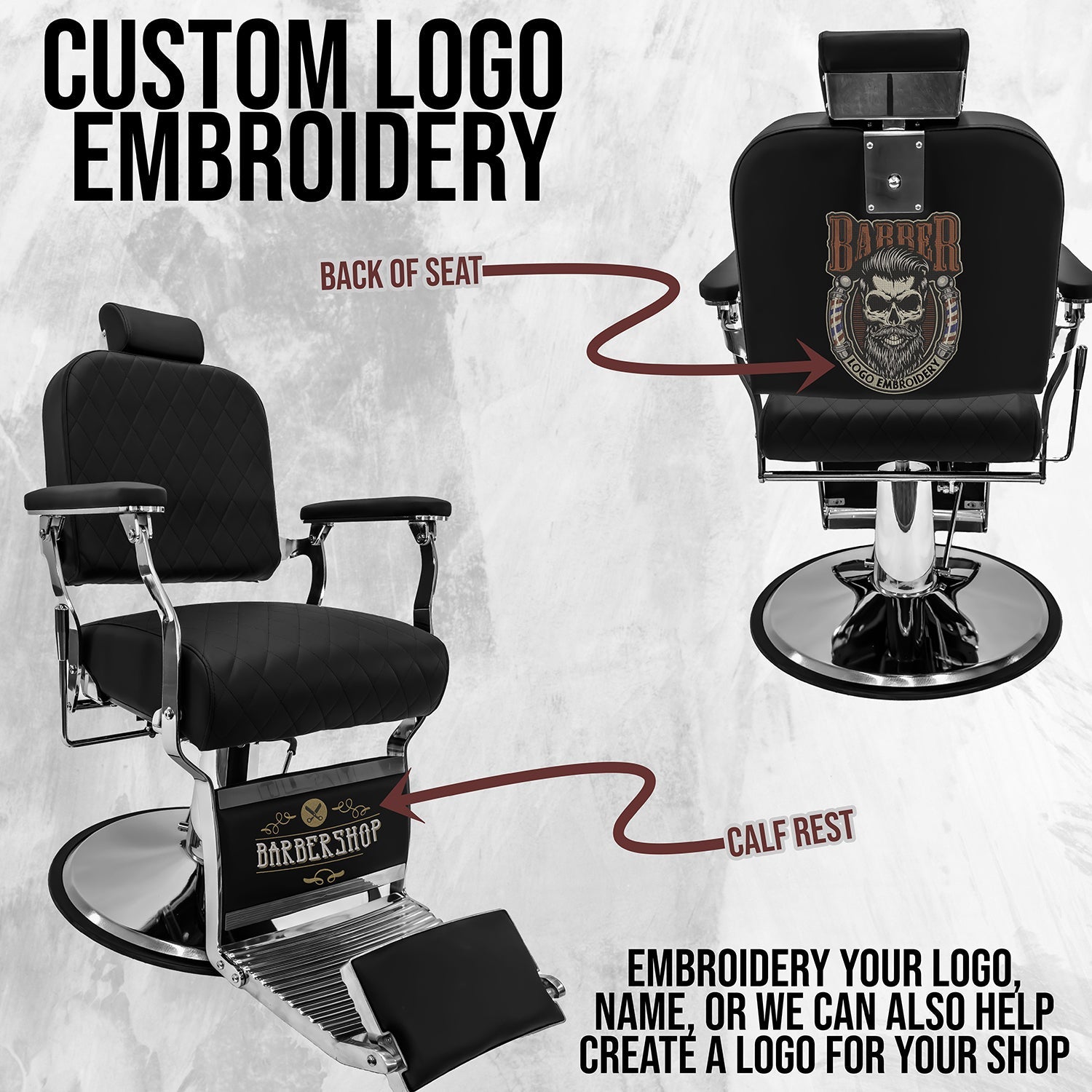 NORO 2.0 Matte Black Barber Chair