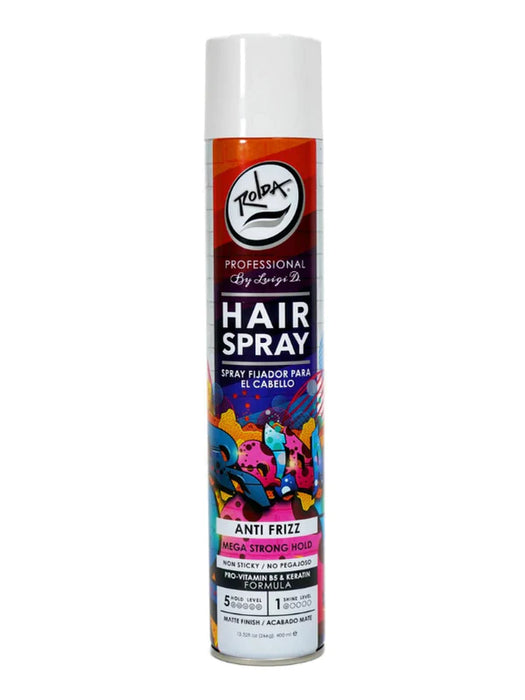 Rolda Hair Spray Anti Frizz Mega Strong Hold 13.52oz/400ml