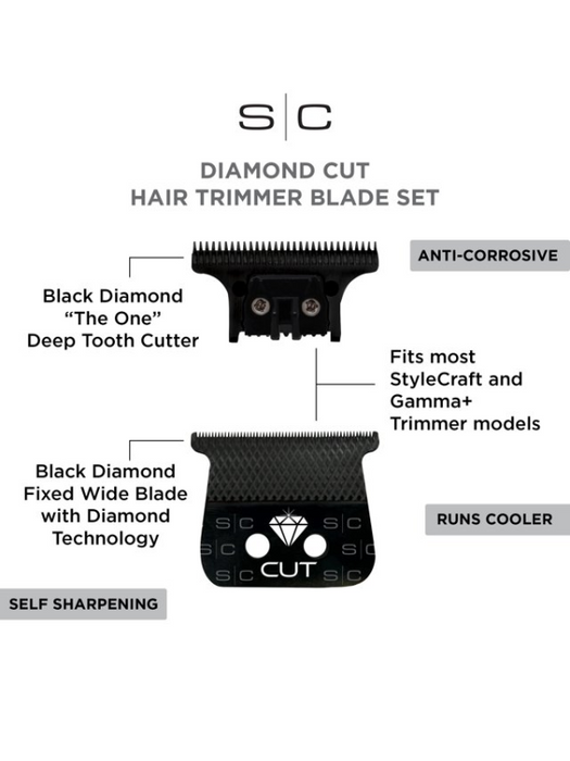 StyleCraft Replacement Diamond Cut Trimmer Blade + Cutter